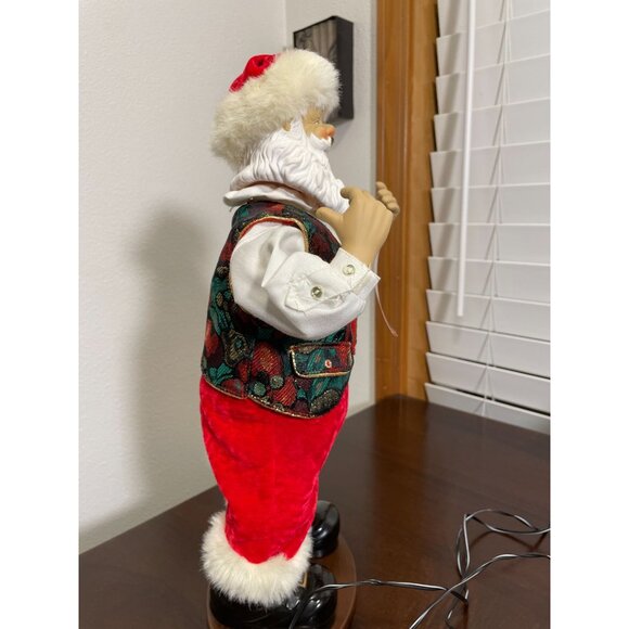 Vintage Rockin' Around Santa Animated Figure 18" Works Great! - Picture 6 of 11